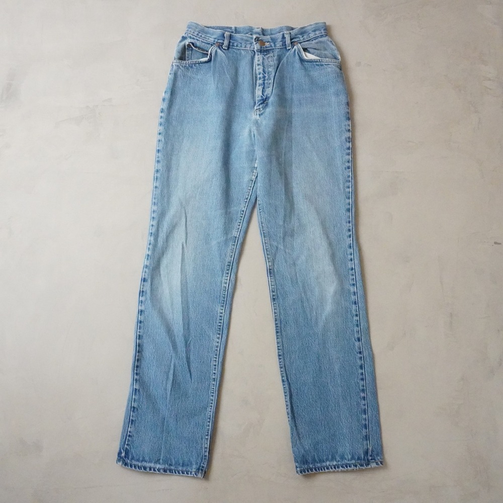 Vintage Lee Riders Jeans 30x32 90s Light Wash High Waist Straight Leg